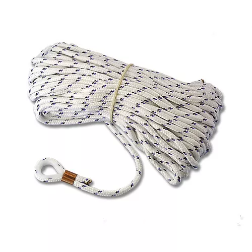 Trem High Tenacity Braided Polyester Anchor Rope with Spliced Plastic Thimble
