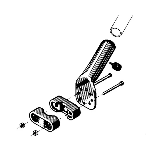 Trem N2122020 - Mast Support with Clamp Socket Hole Diameter 22 mm