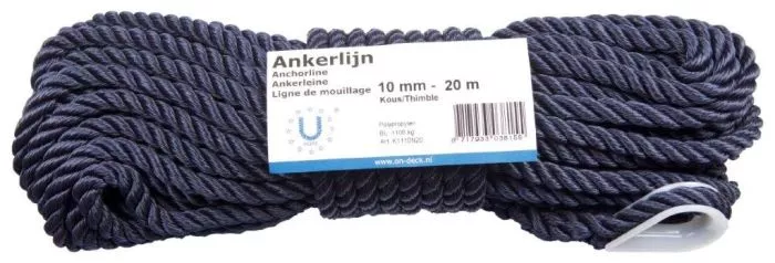 U-Rope Polypropylene Anchor Line with Nylon Chafe Sleeve