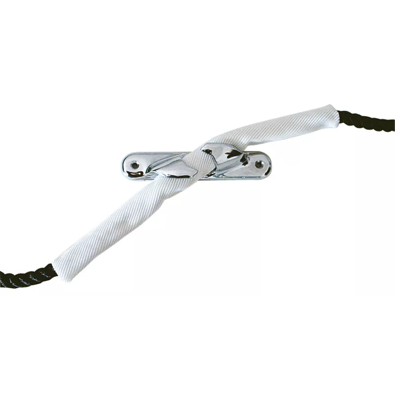 White Polyester Rope Protection Sheath with Velcro Closure