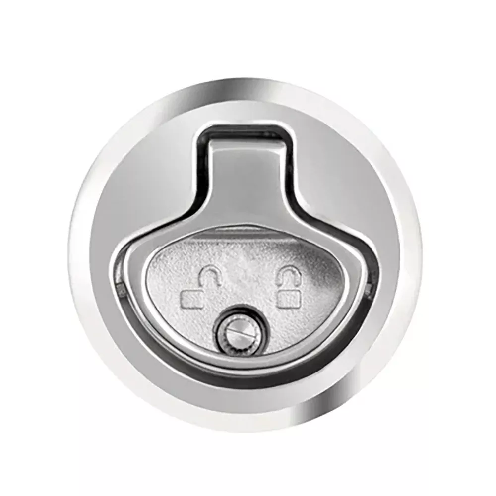 Whitecap 2" Beveled Locking Slam Latch w/Backing Plate