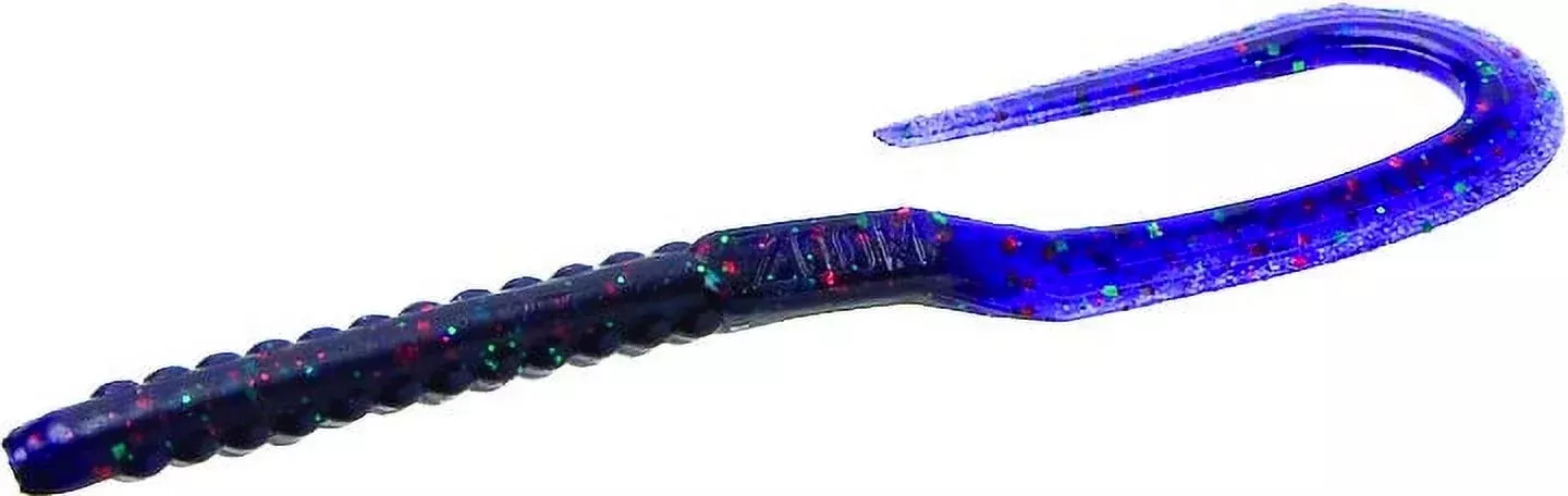 Zoom 001177 U-Tale Worm, 6 3/4", 20Pk, Junebug Red (547877)